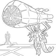 Karta do kolorowania - Mega Zygarde - Megaewolucje Pokémon z Legends Z-A