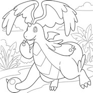 Kolorowanka - Mega Dragonitee - Megaewolucje Pokémon z Legends Z-A