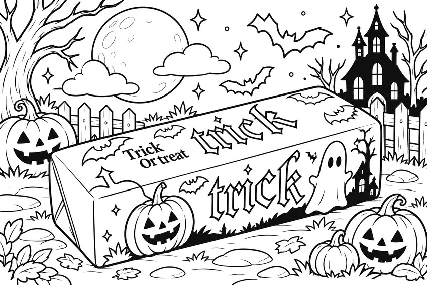 Free coloring page - Halloween - Squishy Butter
