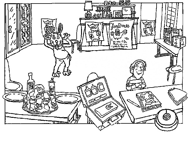 Coloring page Tom-Tom and Nana