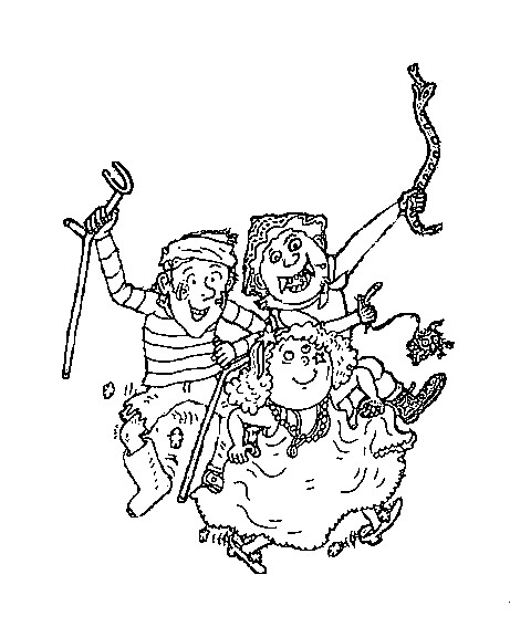 Coloring page Tom-Tom and Nana