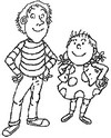 Coloriage à imprimer - Tom-Tom et Nana - Tom-Tom et Nana