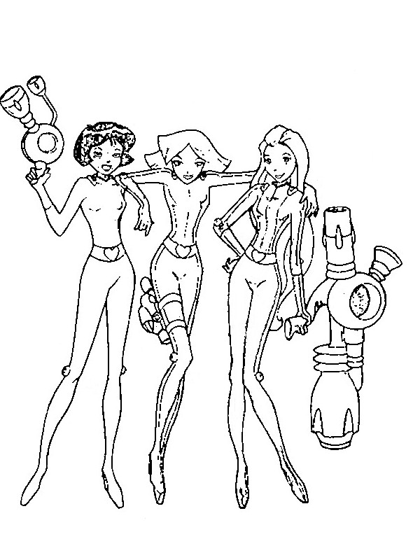 Coloriage Totally Spies