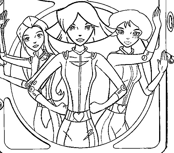 Coloriage Totally Spies