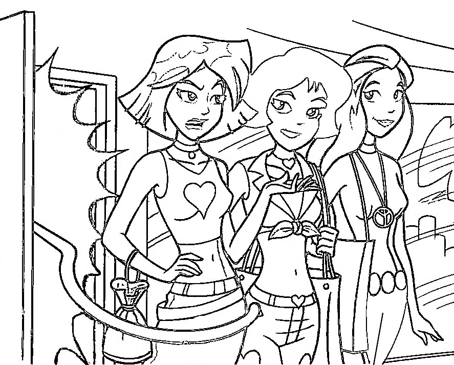 Coloriage Totally Spies