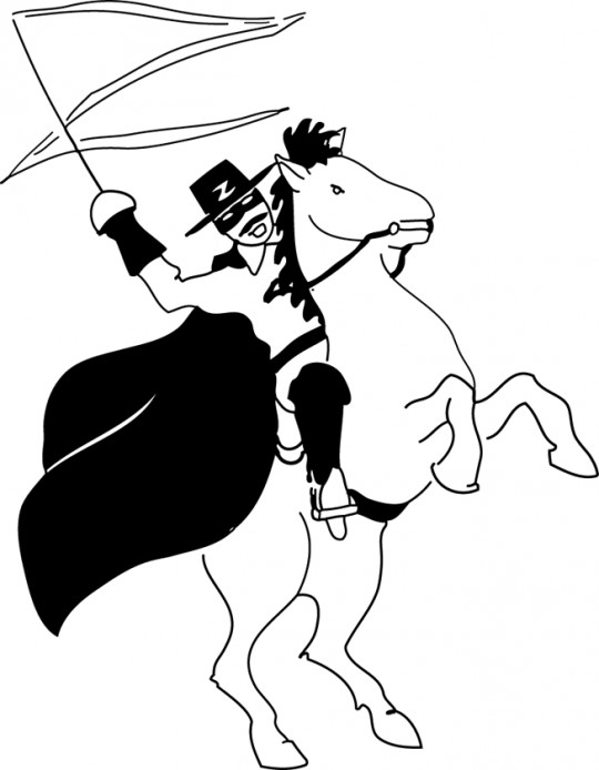 Coloring page Zorro