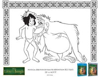 Coloriage Mowgli et le roi Louie
