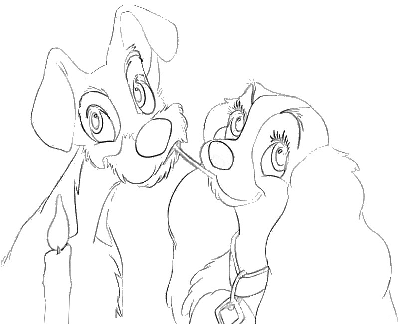 Coloring page Dogs