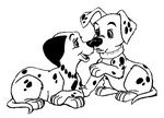 Tulostakaa värityskuvia Dalmatialaista