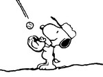 Tulostakaa värityskuvia Snoopy