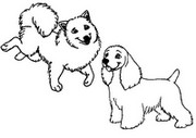 Coloring page Dogs