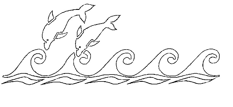 Dibujo para colorear Delfines