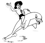 Coloriage Dauphins