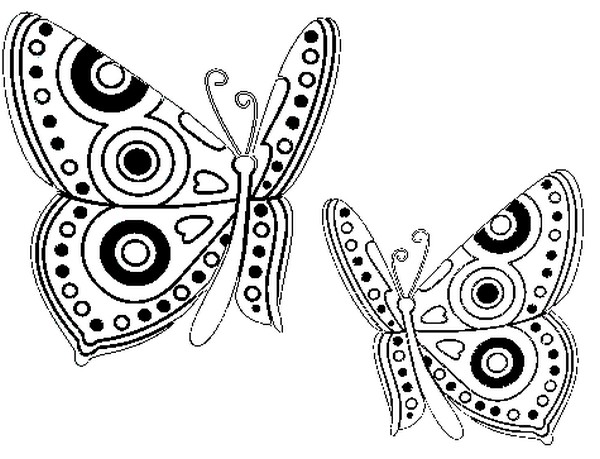 Coloriage Papillons