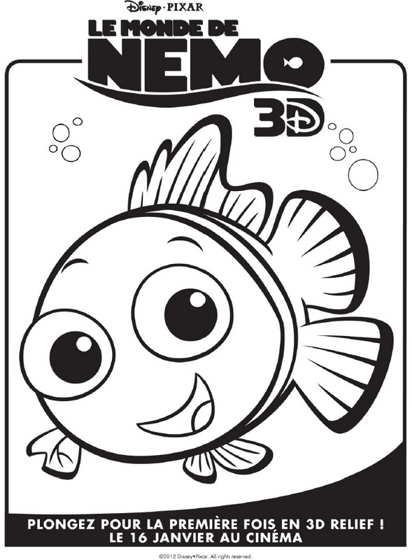 Coloriage Le Monde de Nemo