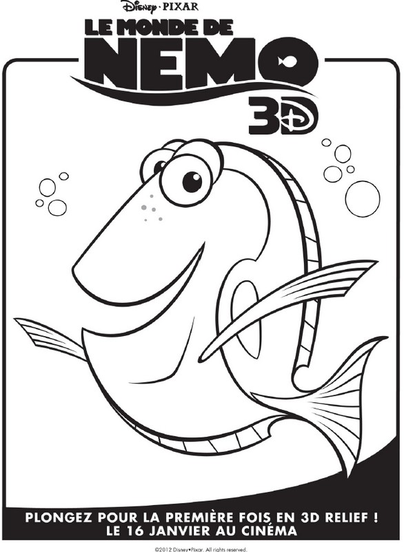 Coloriage Le Monde de Nemo