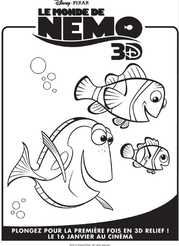 Coloriage Le Monde de Nemo