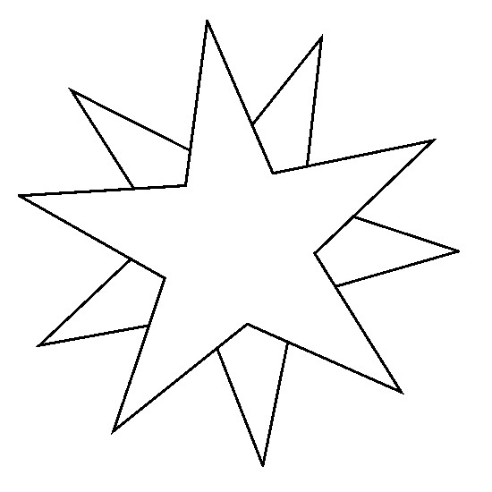 Desenho para colorir Estrelas Sol Lua