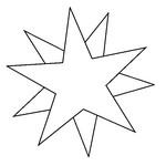 Desenho para colorir Estrelas Sol Lua