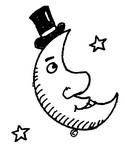 Desenho para colorir Estrelas Sol Lua