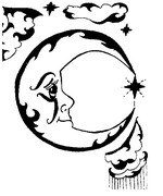 Desenho para colorir Estrelas Sol Lua
