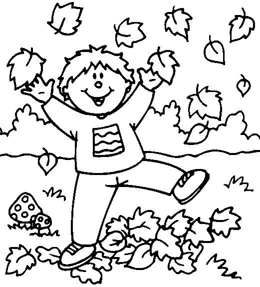 Coloriage Vive l'automne!