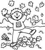 Coloriage Vive l'automne!