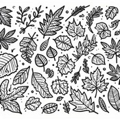 Coloring page Dead leaves