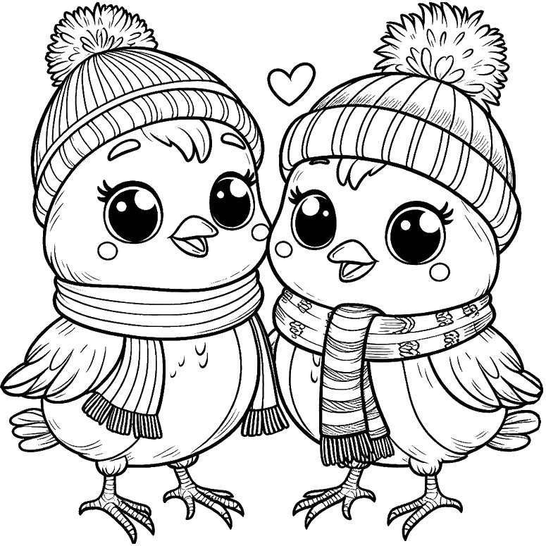 Coloring page Birds