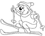 Coloriage Ski