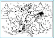 Coloring page Winter