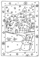 Desenho para colorir Inverno