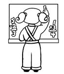 Coloring page School