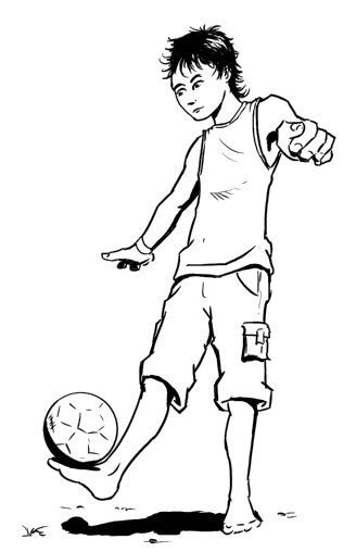Coloriage Free Style - Football
