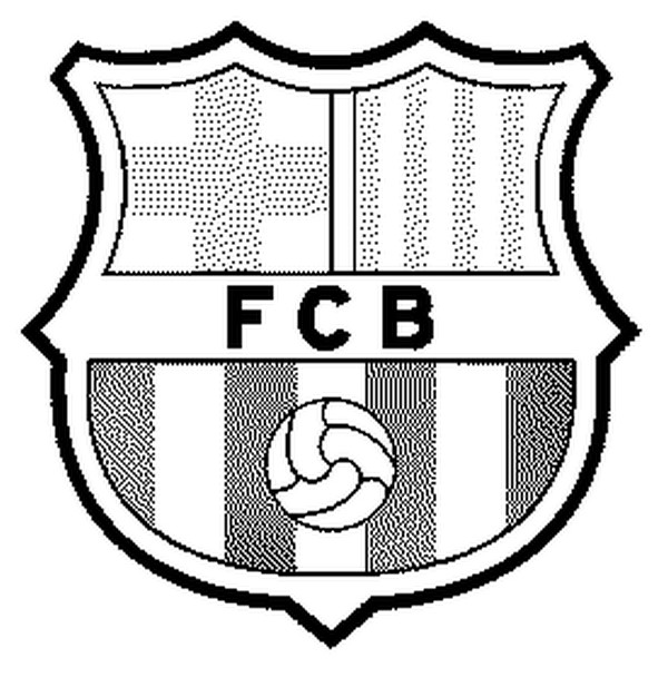 Dibujo para colorear FC Barcelona - Futbol