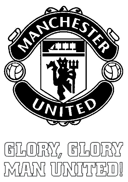 Dibujo para colorear Manchester United - Futbol