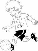 Coloring page Soccer