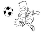 Malebøger Fodbold - Simpsons