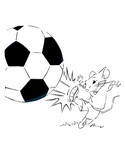 Coloring page Soccer