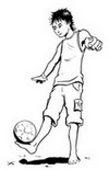 Coloring page Soccer