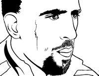 Dibujo para colorear Franck Ribery