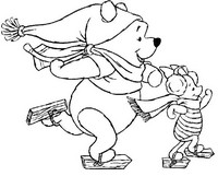 Coloring page Winter Sports