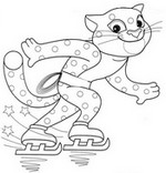 Coloring page Winter Sports