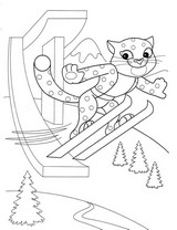 Desenho para colorir Desportos de Inverno