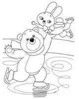 Coloring page Winter Sports