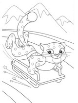 Coloriage Luge