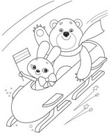 Coloring page Winter Sports