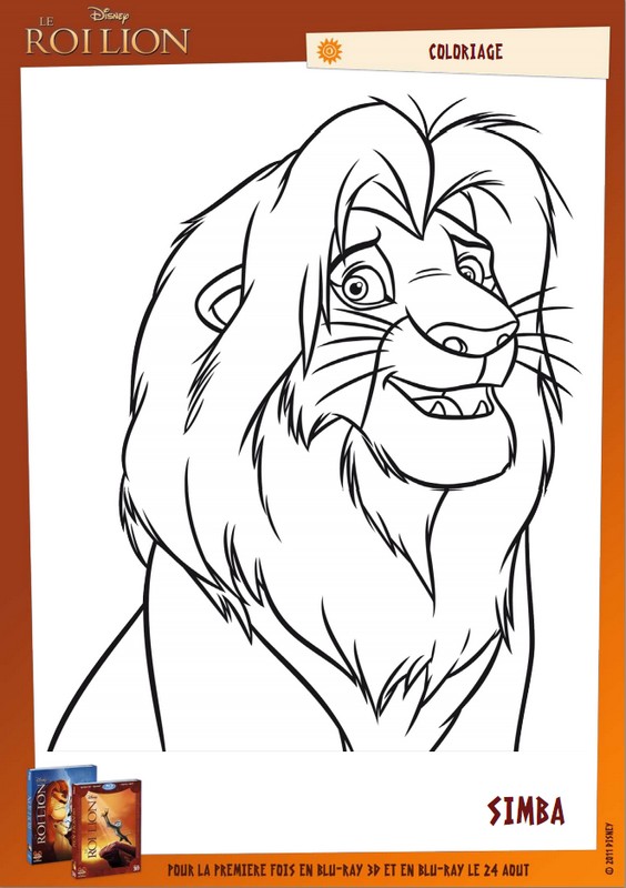 Coloriage Coloriage Simba