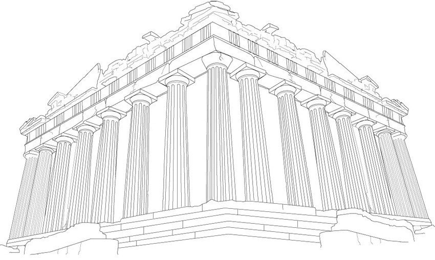 Coloring page Greece - Athens