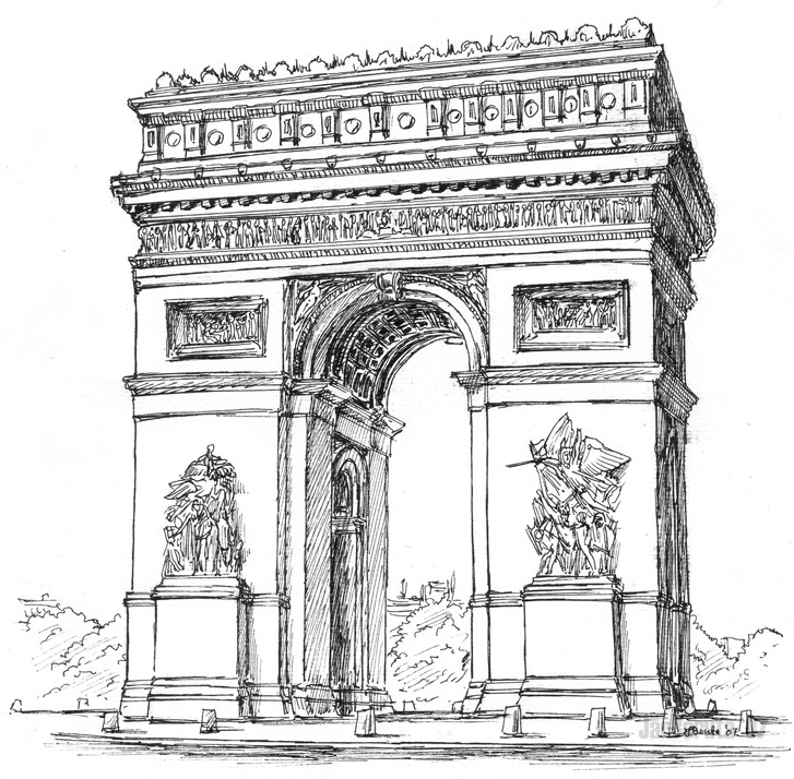 Coloring page France - Paris